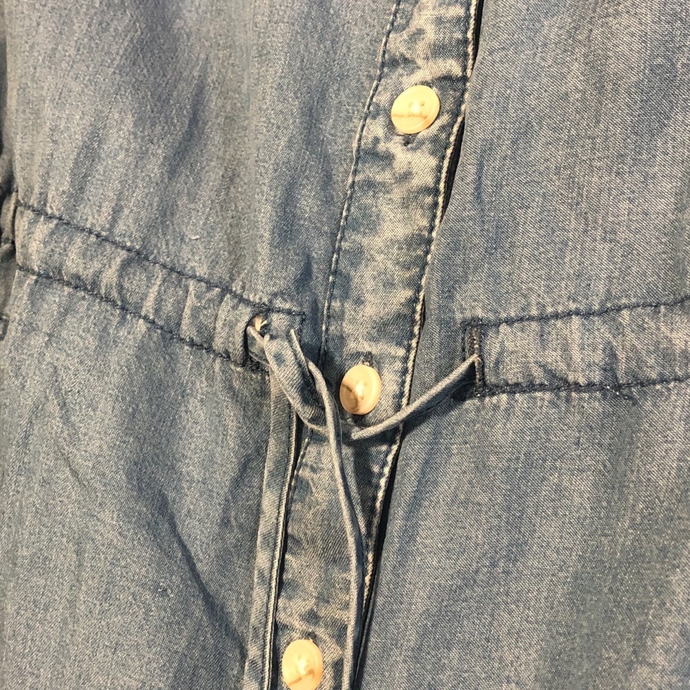 Thread & Supply Denim Chambray Shirt Dress - Blue - Picture 3 of 7